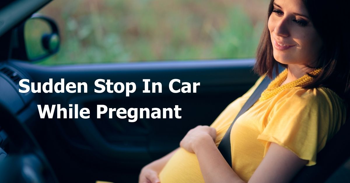 Parada brusca del coche durante el embarazo