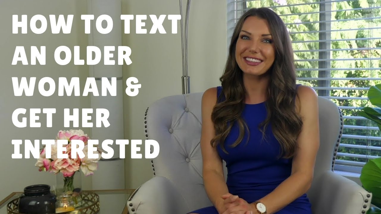 ¿Cómo coqueteas con una mujer mayor a través de mensajes de texto?